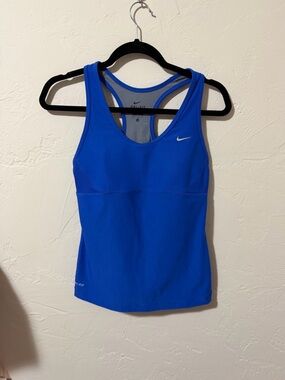 Nike Blue Dri-FIT Racerback Sports Tank